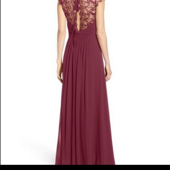NWT HAYLEY PAIGE occasions burgundy maxi dress - Picture 2 of 14